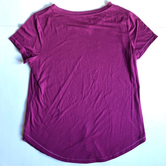NEW LET ME SLEEP ZZZ Sleepwear Tee Shirt Short Sleeve Magenta Small Women’s NWOT - Picture 6 of 16